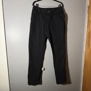 Wrangler Pants size 34 Black Stretch Straight Leg Casual Workwear Utility